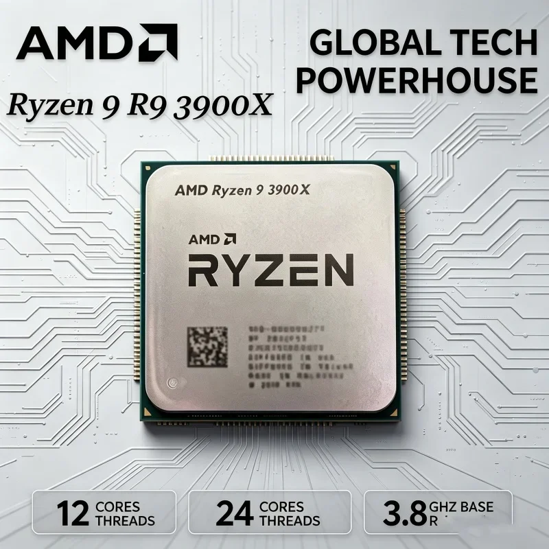 Amd Cpu Ryzen 9 - Procesador AMD Ryzen 9 3900X, CPU
