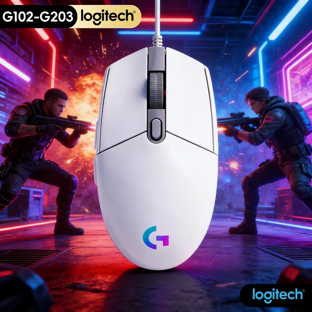 Logitech Mouse G203 - Ratón Logitech G203 Prodigy Original G102,