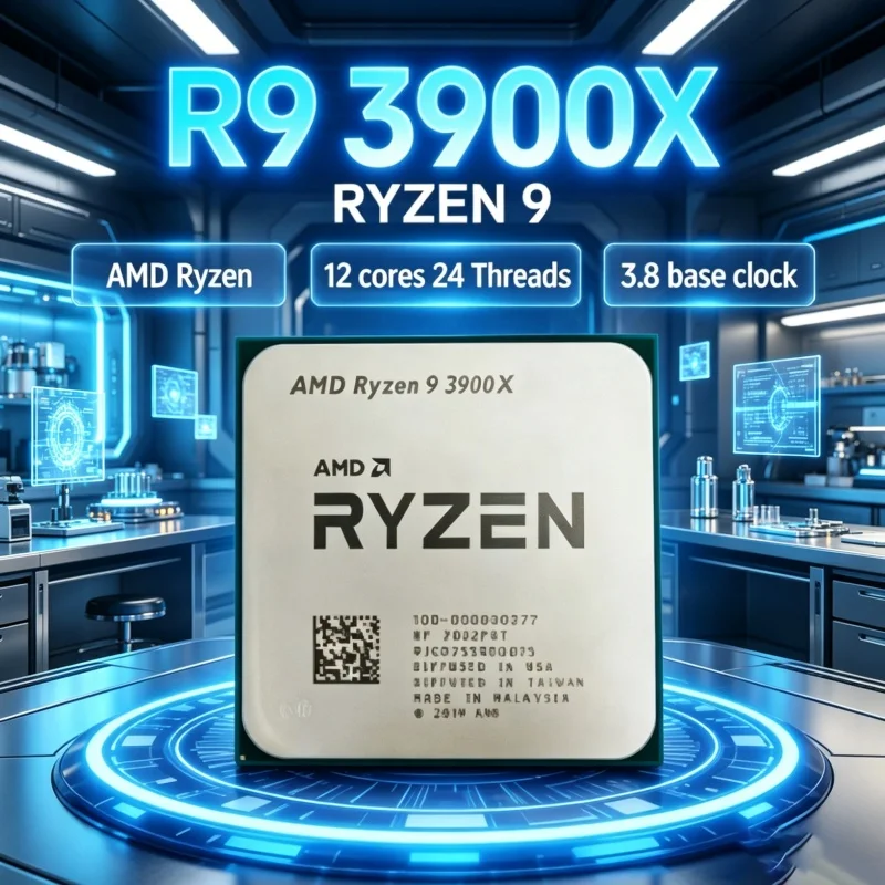 Amd Cpu Ryzen 9 - Procesador AMD Ryzen 9 3900X Desbloqueado