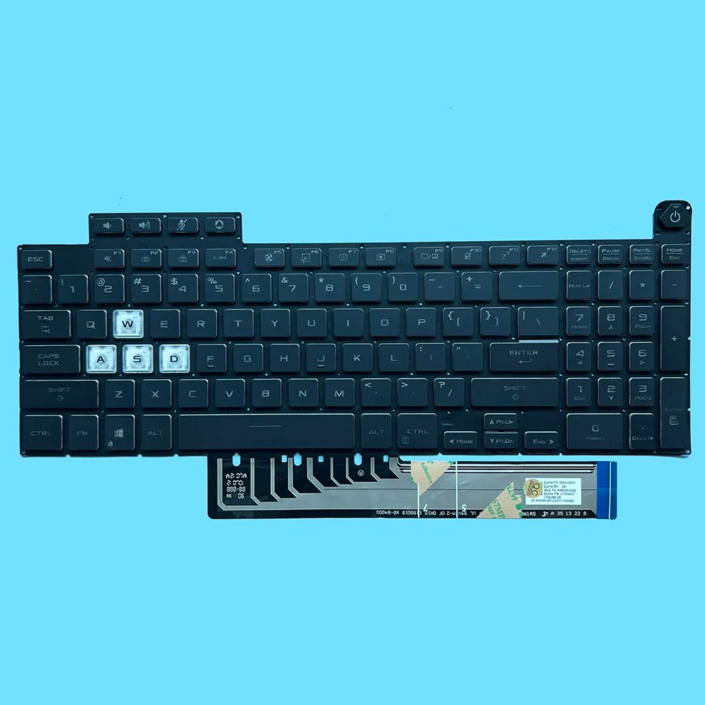 Gaming Keyboard Asus - Teclado retroiluminado RGB XIN-ruso-estadounidense para portátil