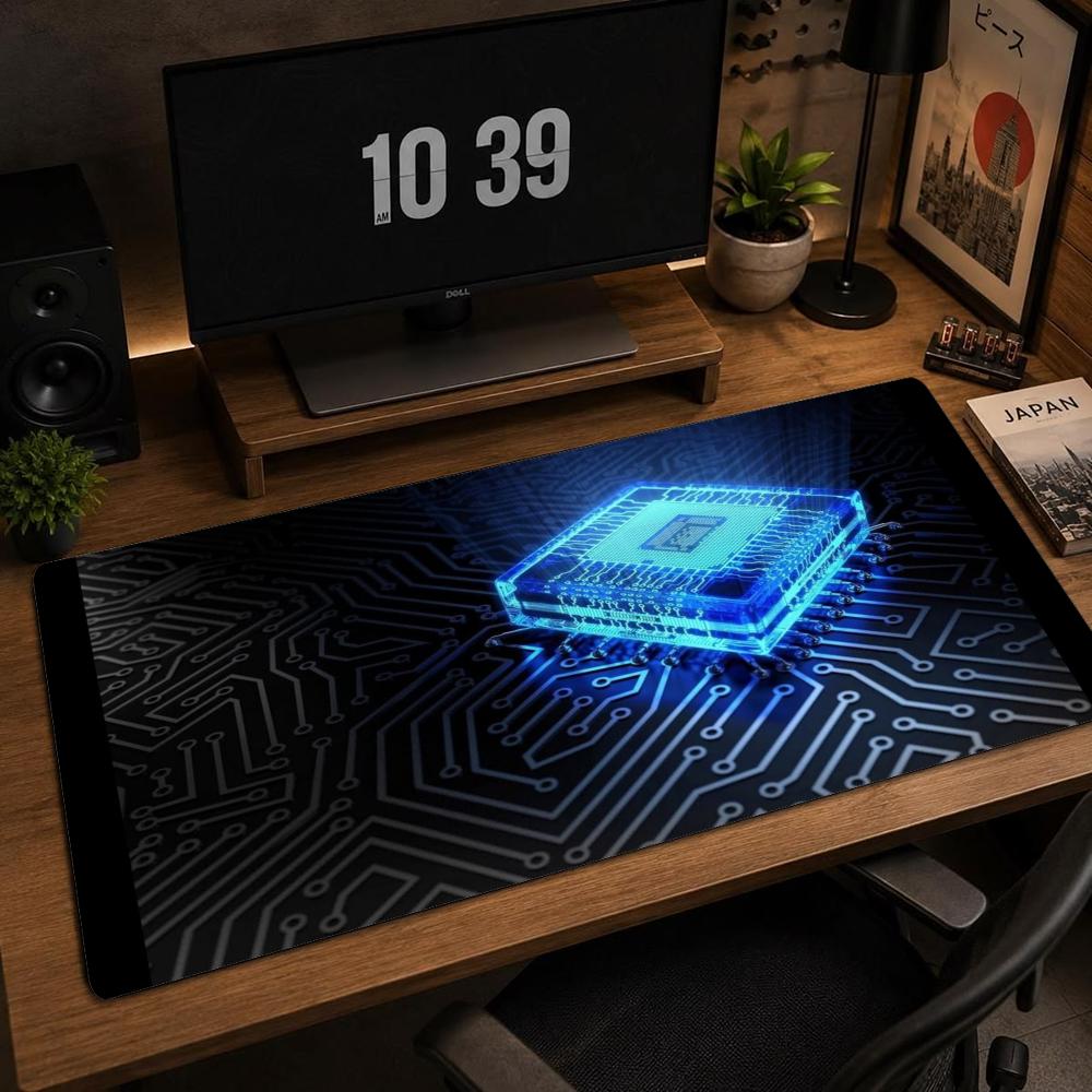 Gaming Keyboard Blue - Alfombrilla de ratón grande para juegos,