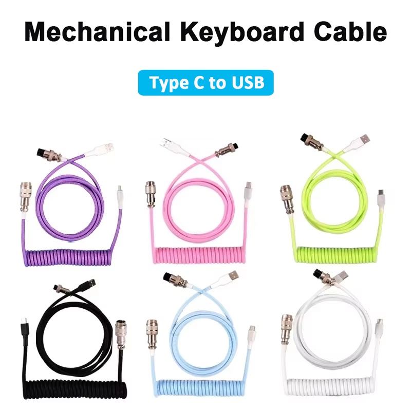 Cable en espiral para teclado  - Gaming Keyboard Type C reseña y precio
