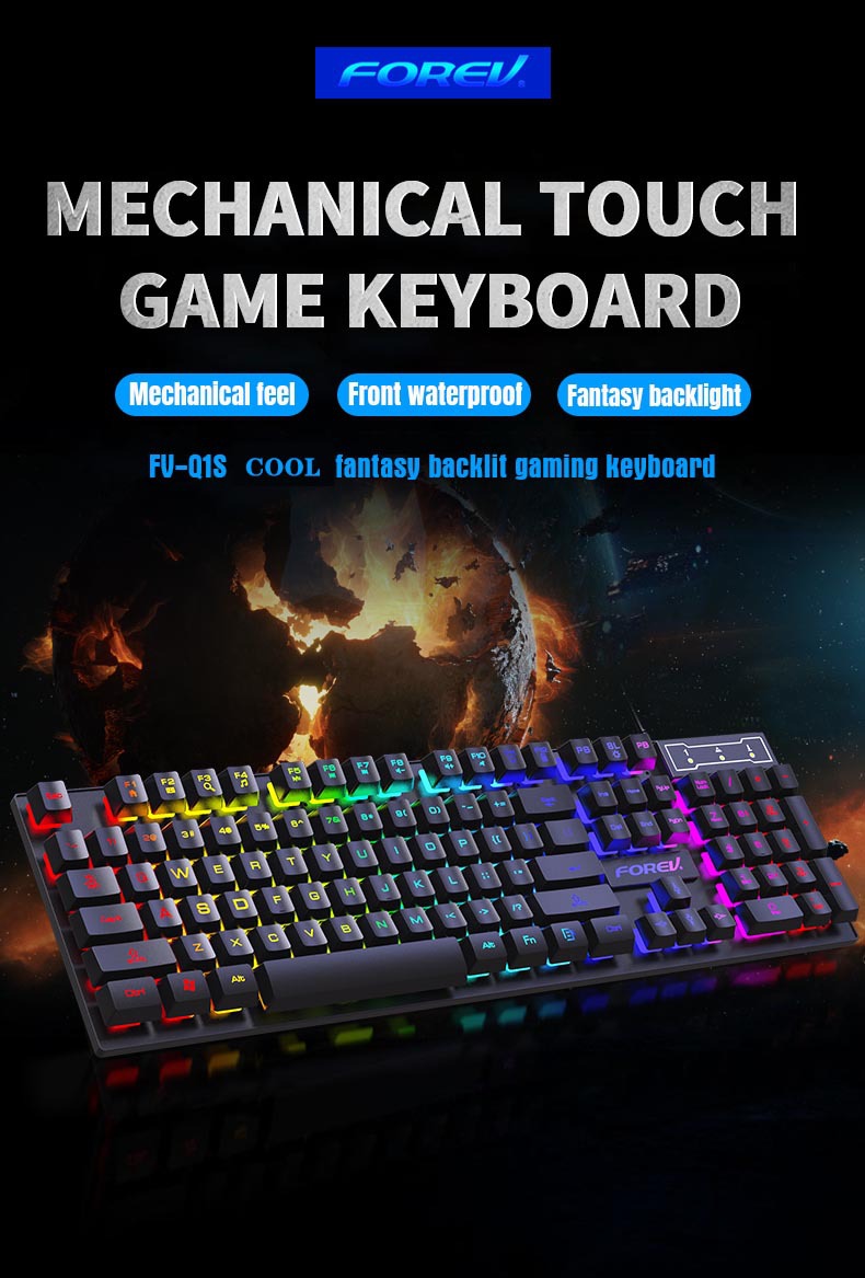 Teclado mecánico retroiluminad - Keyboard Mouse Bundle Gaming reseña y precio