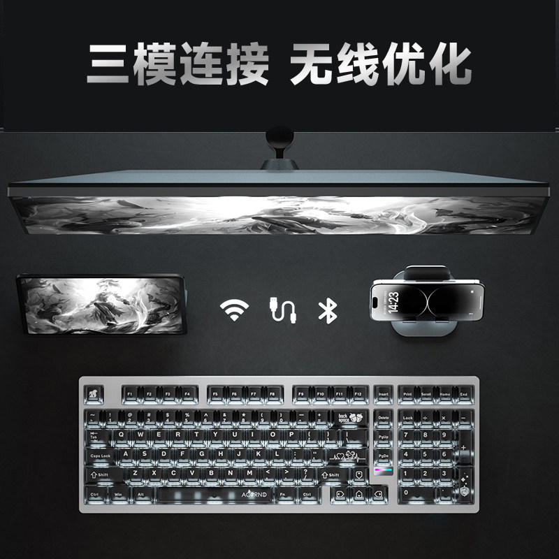 Teclado mecánico inalámbrico W - Gaming Keyboard Nearby reseña y precio