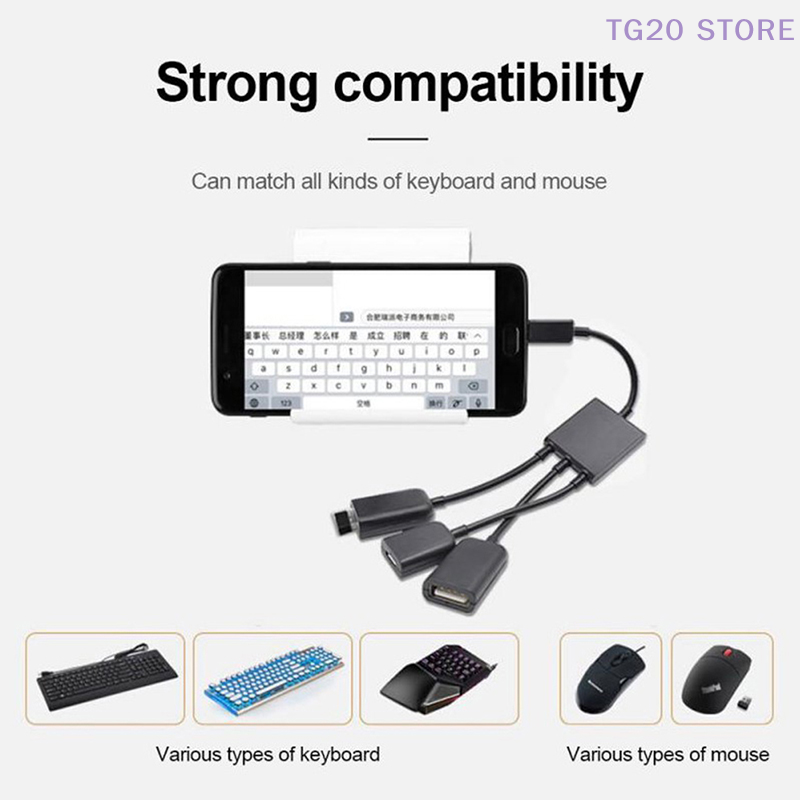 Divisor de Cable HUB 3 en 1, M - Gaming Keyboard Type C reseña y precio