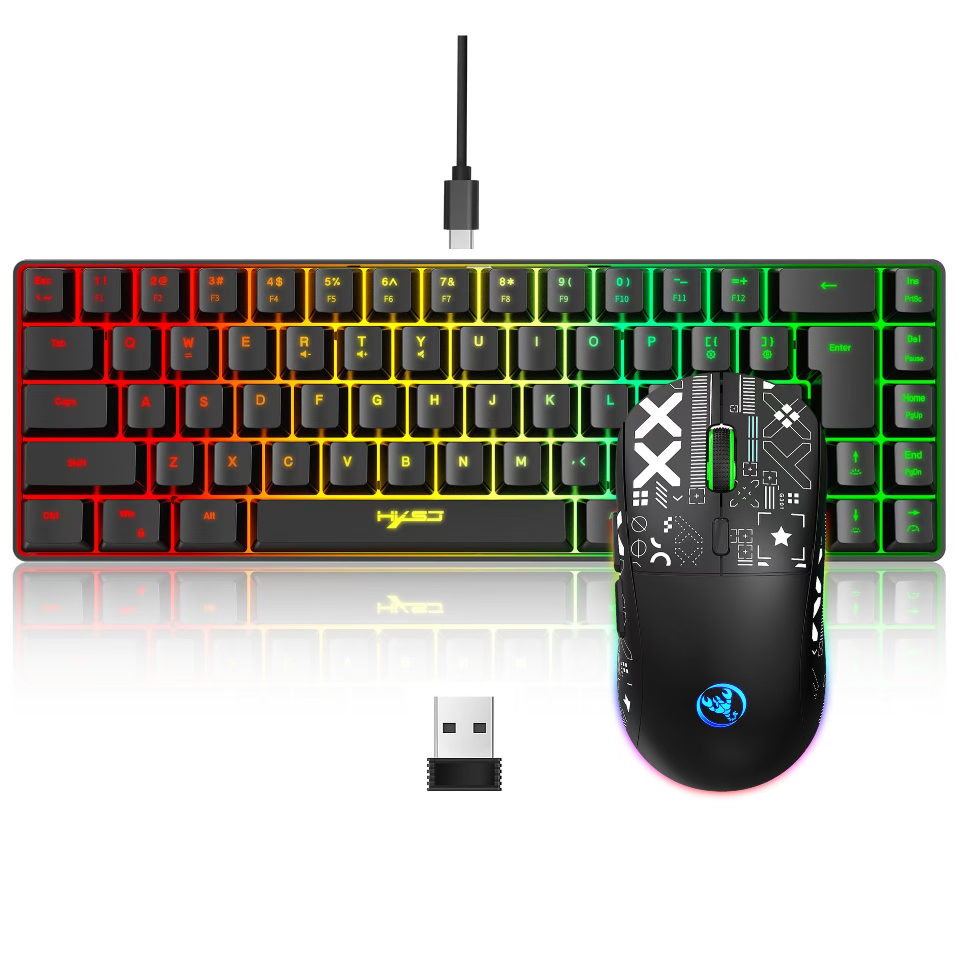 60% juego de combinación de te - Keyboard Mouse Bundle Gaming reseña y precio