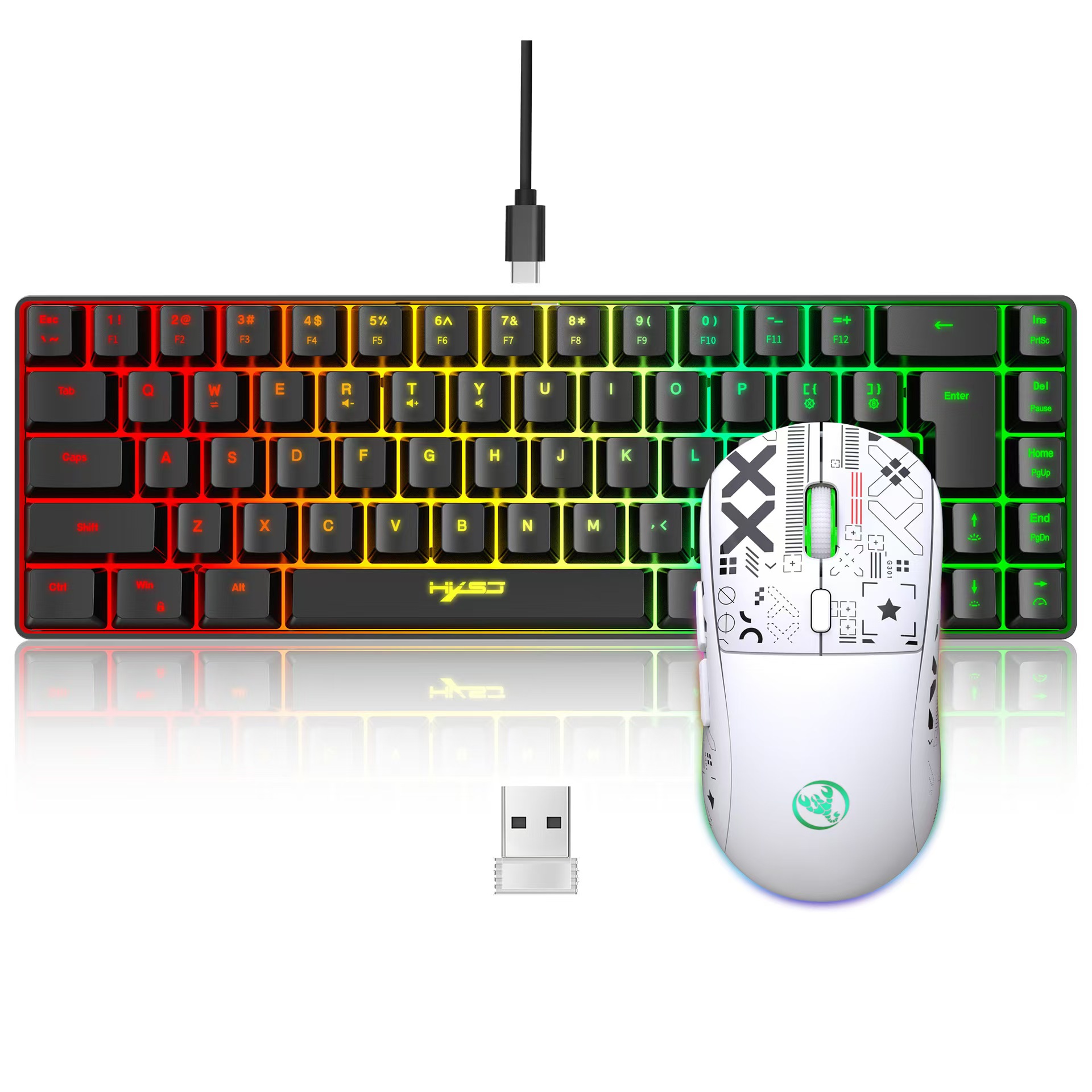 60% juego de combinación de te - Keyboard Mouse Bundle Gaming reseña y precio