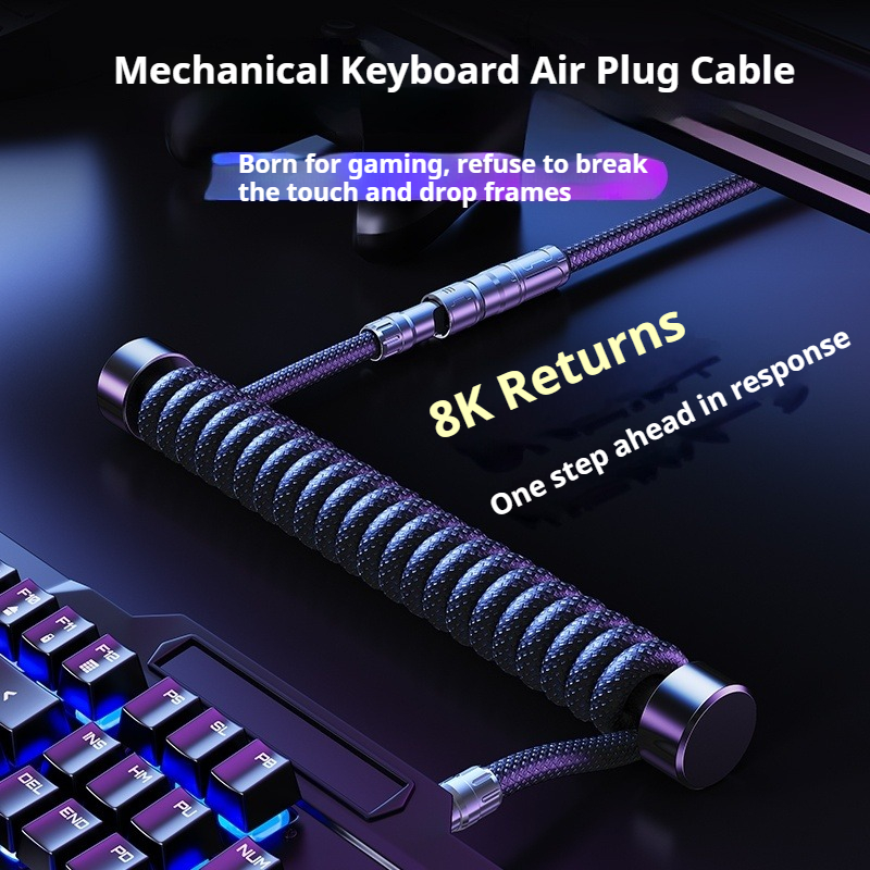 Cable de Teclado Enrollado Ear - Gaming Keyboard Type C reseña y precio