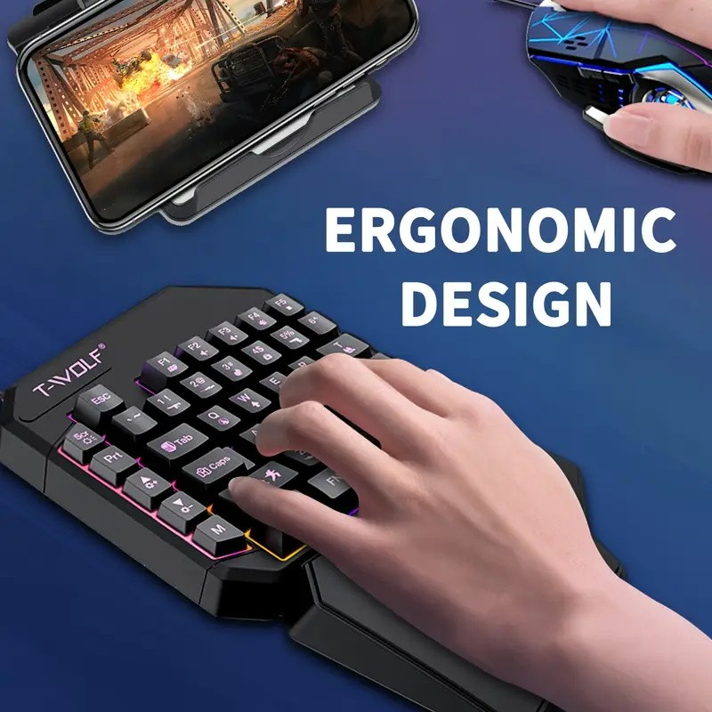 Convertidor de juegos móvil 2  - Gaming Keyboard Mini Mechanical reseña y precio