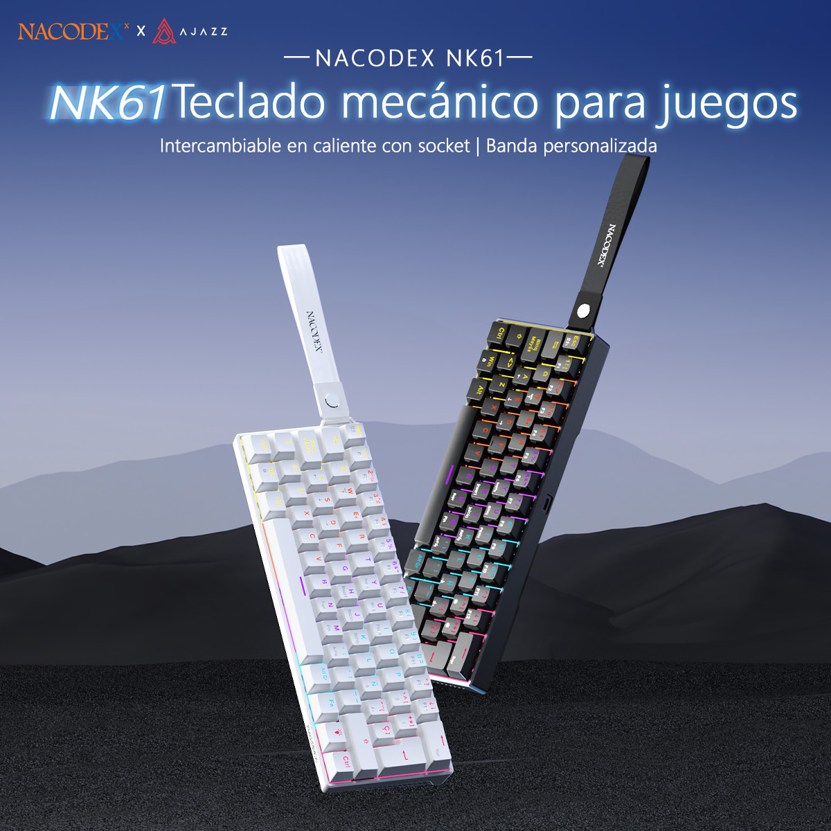 Teclado Mecánico para Juegos A - Gaming Keyboard Blue Switches reseña y precio