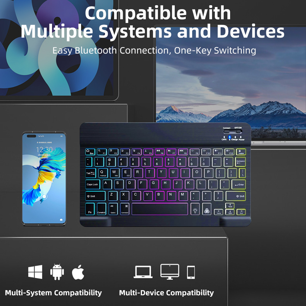 Teclado Bluetooth Retroilumina - Gaming Keyboard Mini Mechanical reseña y precio
