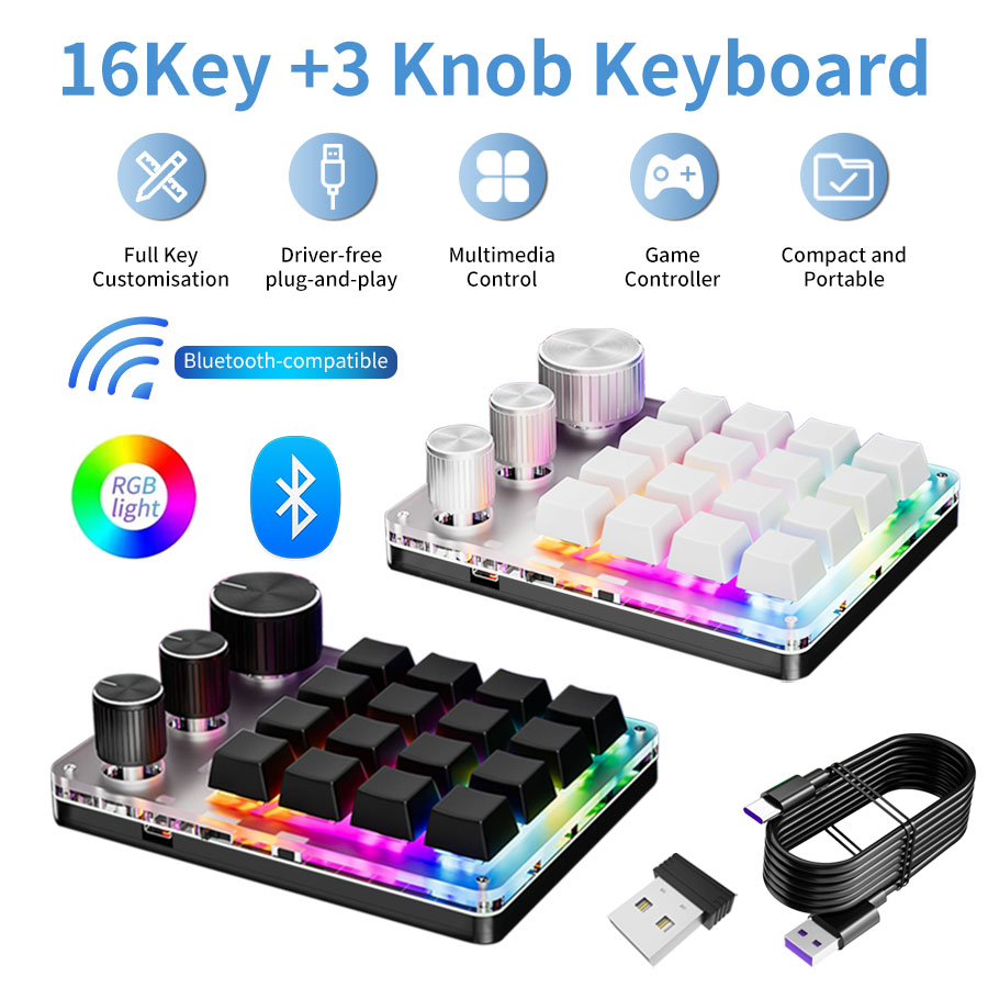 Macro de programación inalámbr - Gaming Keyboard Mini Mechanical reseña y precio