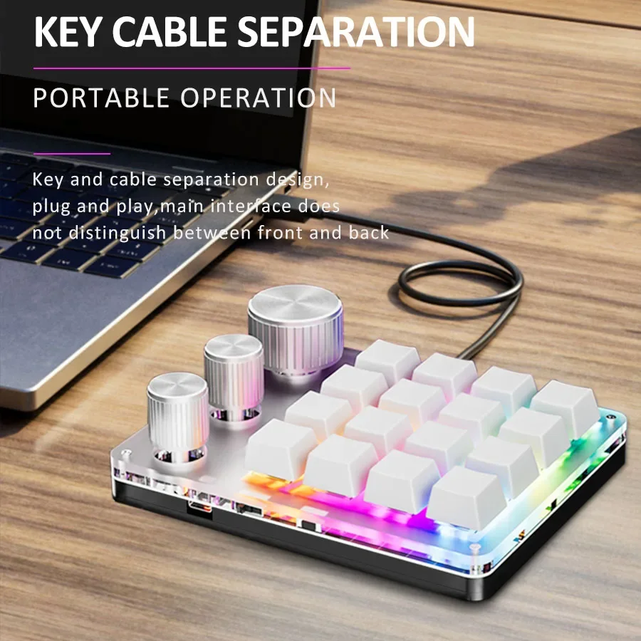Macro de programación inalámbr - Gaming Keyboard Mini Mechanical reseña y precio