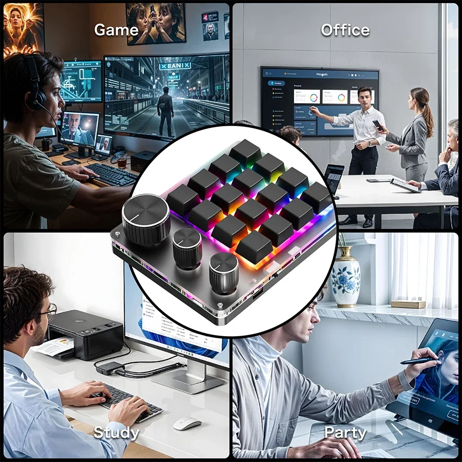 Macro de programación inalámbr - Gaming Keyboard Mini Mechanical reseña y precio