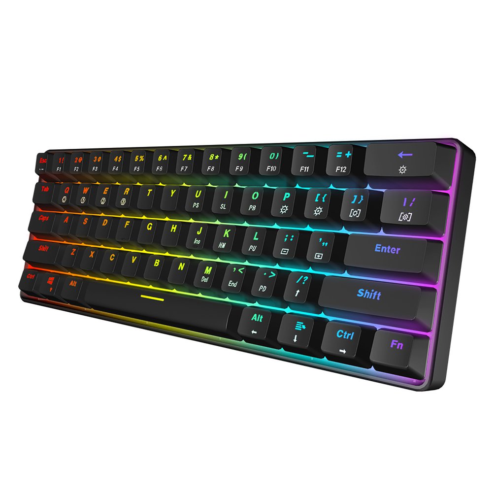 SKYLOONG GK61 Mini teclado ópt - Gaming Keyboard Blue Switches reseña y precio