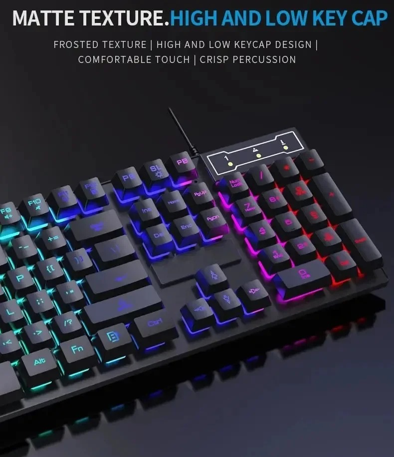 Kebidumei-Teclado mecánico ret - Keyboard Mouse Bundle Gaming reseña y precio