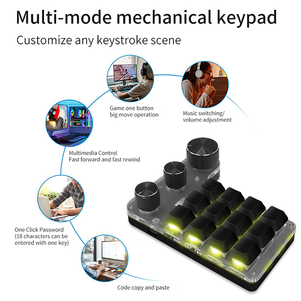 Teclado de programación Macro  - Gaming Keyboard Mini Mechanical reseña y precio
