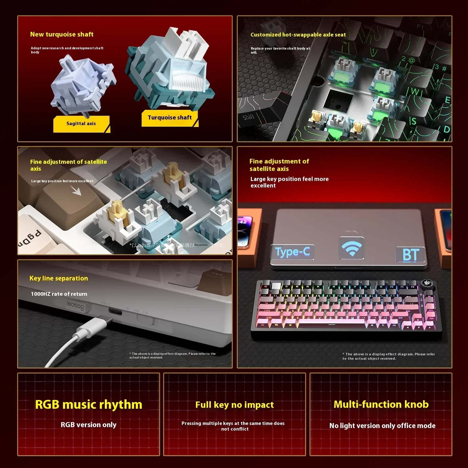 Leobog Hi75C Hi75 Hi75C Pro Ki - Gaming Keyboard Mini Mechanical reseña y precio